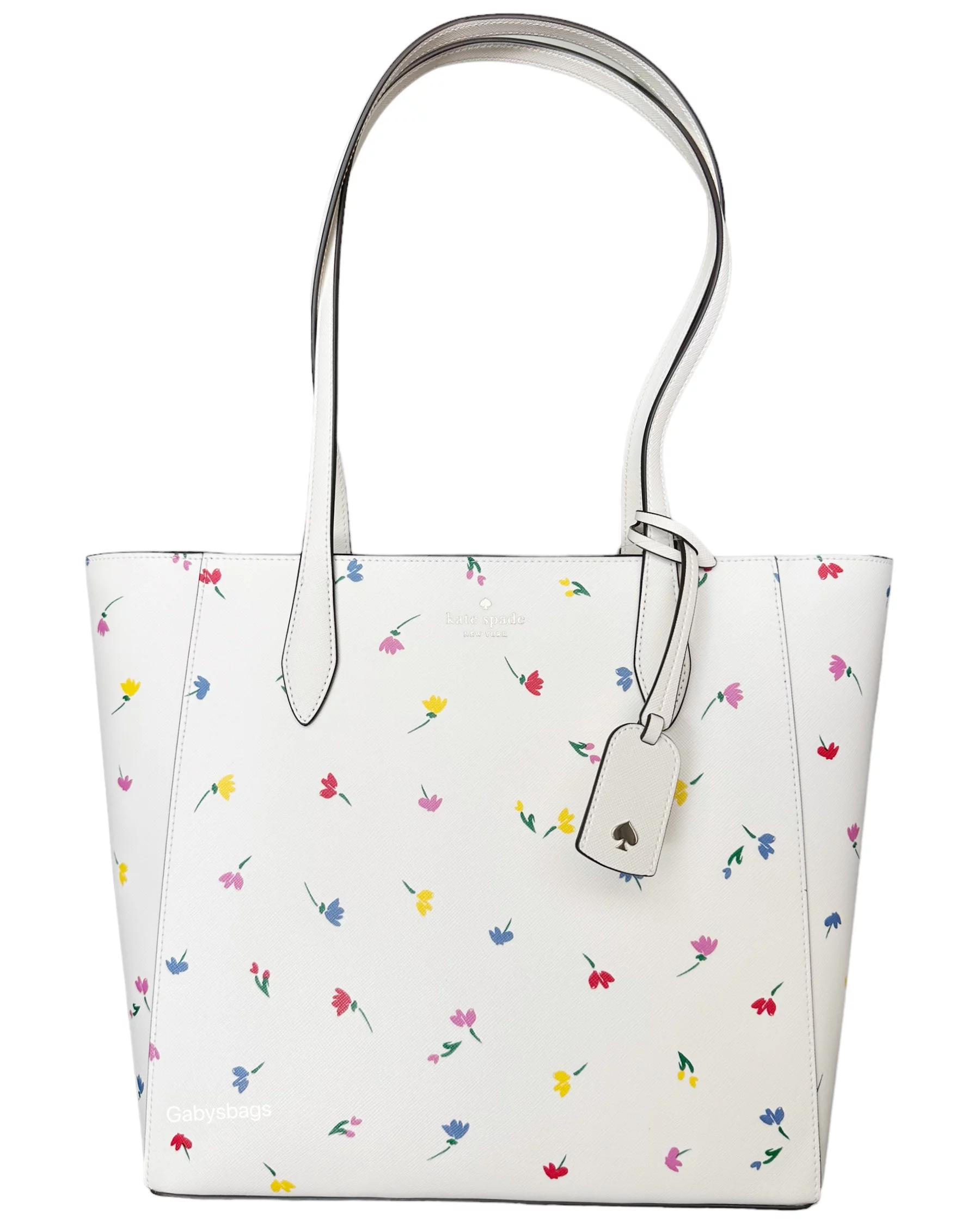 Kate Spade Dana Tote Shoreside Toss Floral Large Shoulder Bag Cream Multi