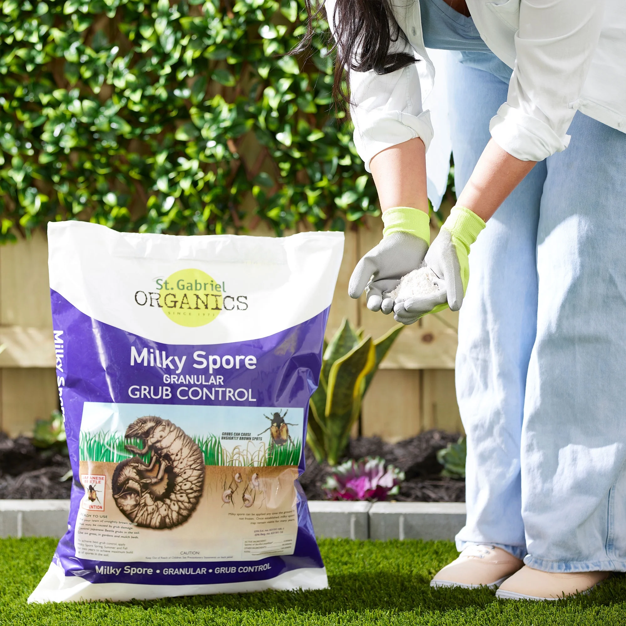 St. Gabriel Organics Milky Spore Granular Japanese Beetle Grub Control