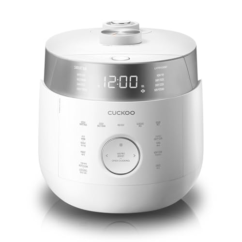 CUCKOO IH Twin Pressure Rice Cooker 23 Menu Options: White, GABA, Scorched, Porridge, & More,
