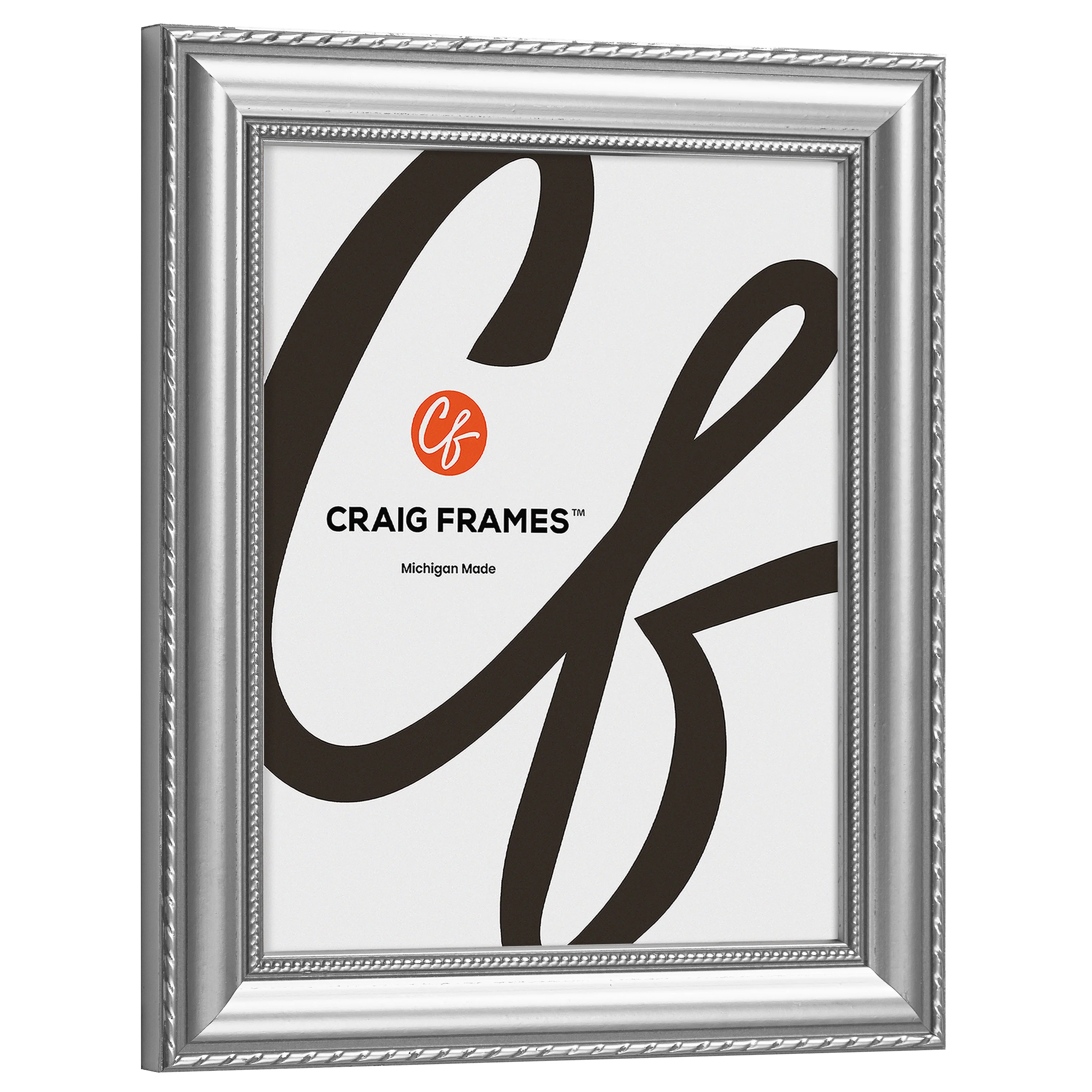 Craig Frames Victoria, 10x11 inch Picture Frame, Ornate Silver, Set of 4