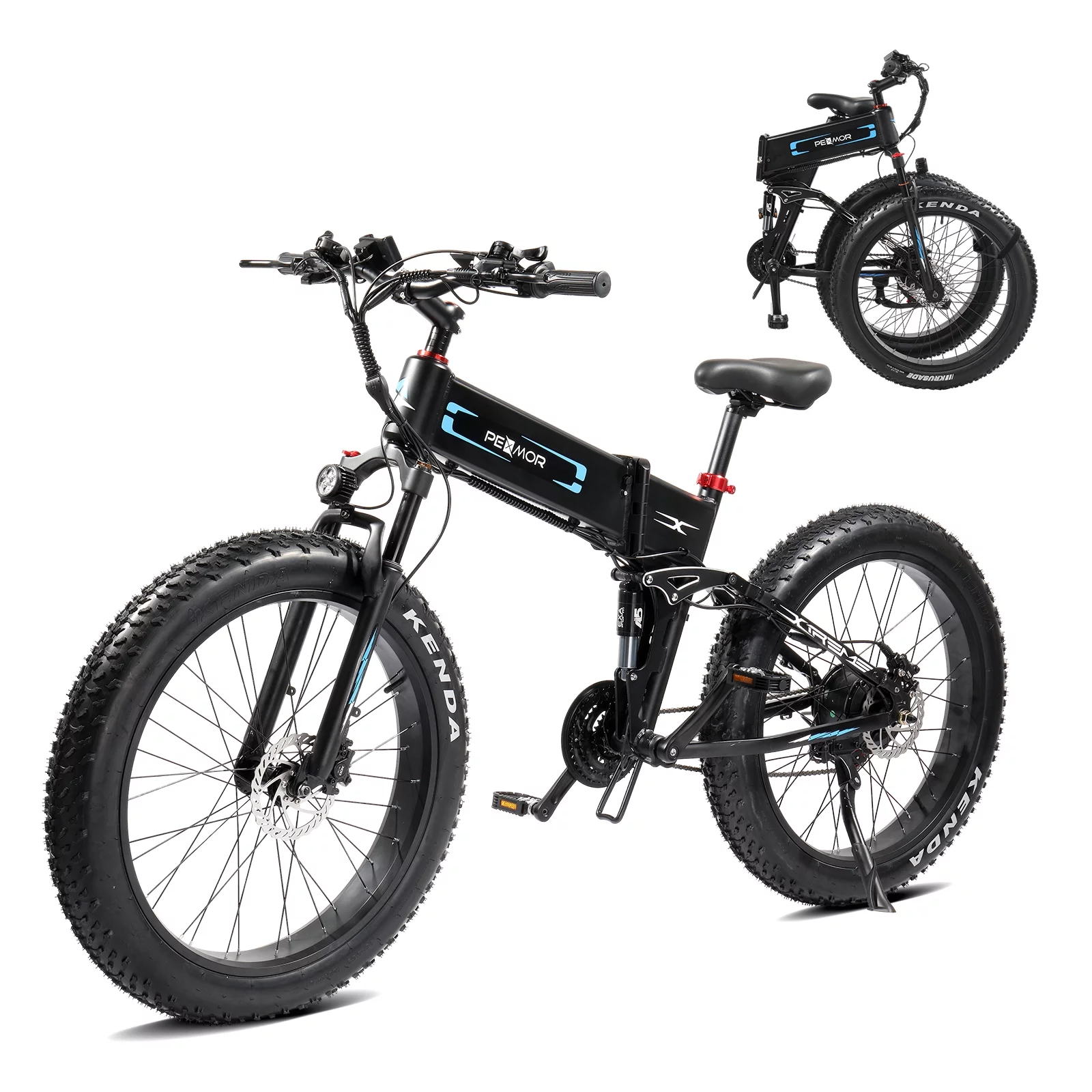 PEXMOR Electric Bike for Adults, 750W  48V 12AH Removable Battery 26