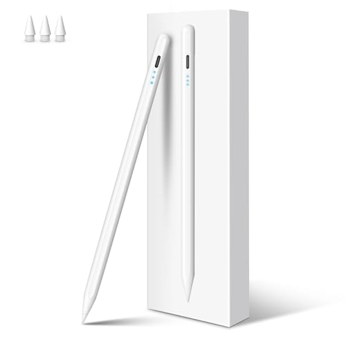 Stylus Pen for iPad Pencil 10th Generation, 3X Fast Charge Apple Pencil with Palm Rejection & Tilt Sensitivity, Compatible for 2018-2025 iPad 6/7/8/9/10/11, Pro 11