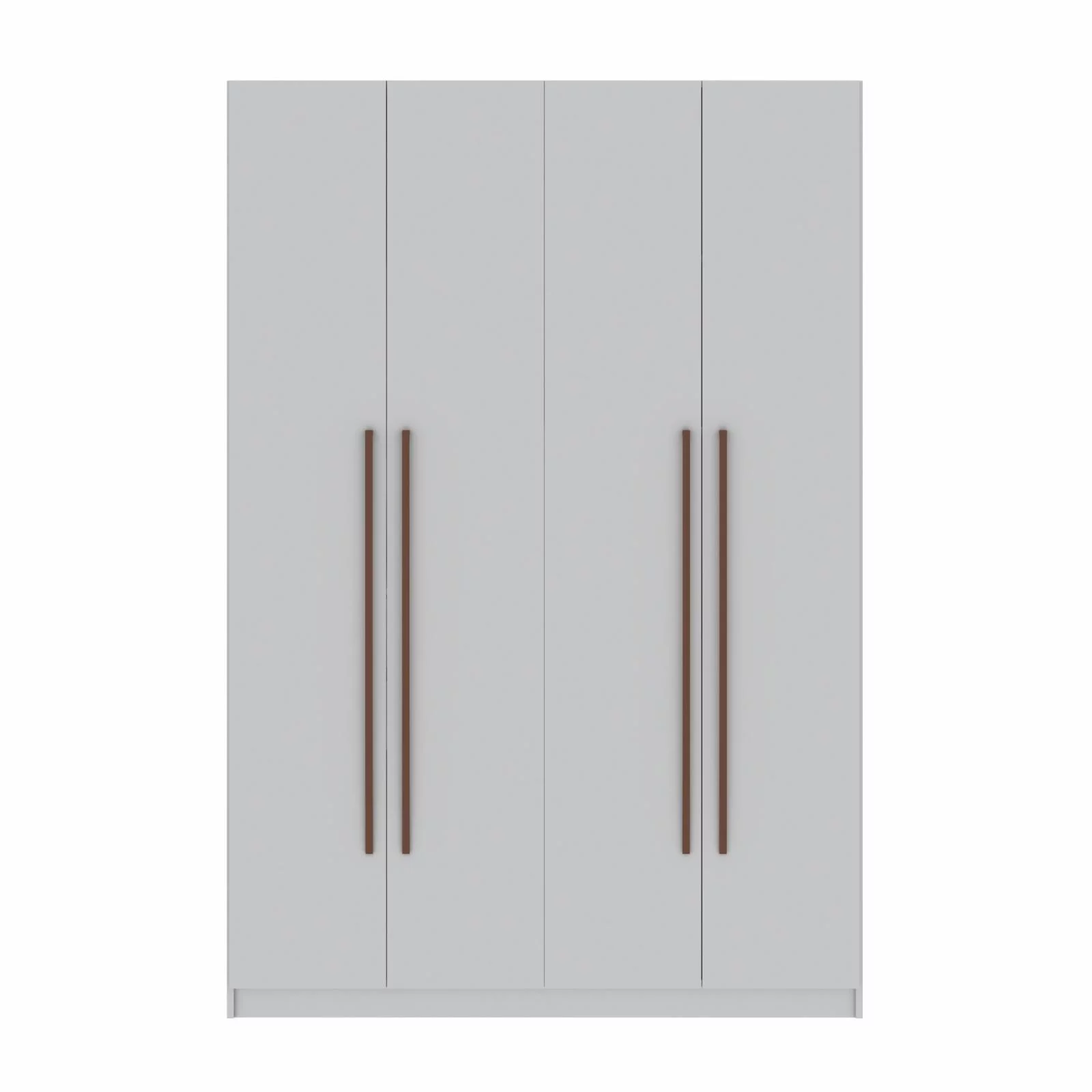 Manhattan Comfort Gramercy 2-Sectional Wood Wardrobe Armoire Closet in White