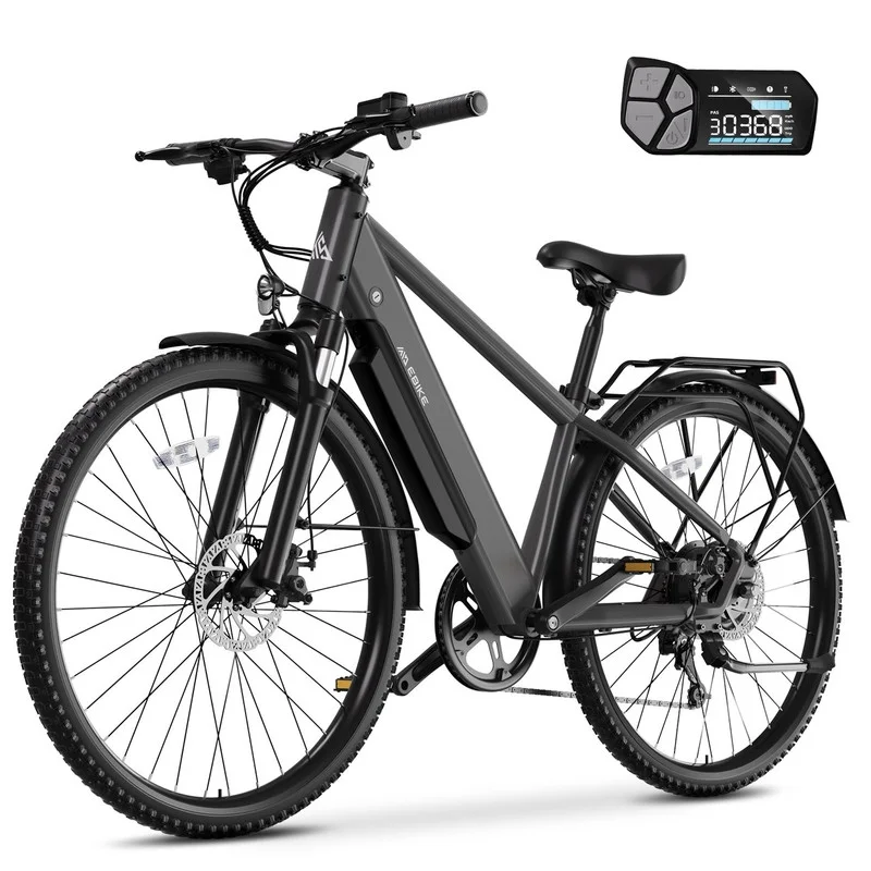 TST Electric Bicycle for Men, 500W Adult Step-Over Electric Bike, 26