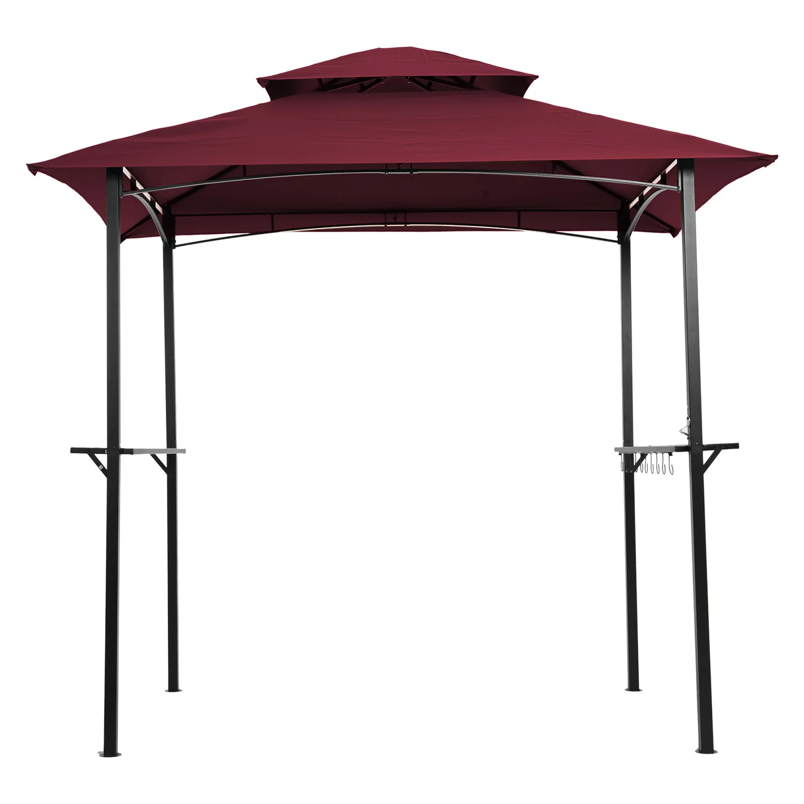 Grill Gazebo in Burgundy - 1 Grill Gazebo - 48.51 - Elevate your outdoor cooking in style!