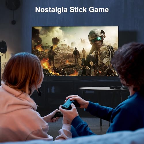 Upgraded Retro Gaming Console, Nostalgia Stick Game with 15 Built-In Emulators, Over 20,000 Games, 4K HDMI Output, 2.4GHz Wireless Controller for TV – Plug and Play (64G)