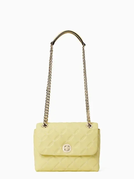 Kate Spade New York Women's Natalia Small Flap Quilted Convertible Crossbody Bag (Frosty Lime)