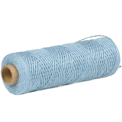 SMART&CASUAL 800 Ft Natural Jute Twine String Thin Ribbon Hemp Twine for Craft Plant Gift Wrapping Christmas Handmade Arts Decoration Packing String Home Decor (800 Ft (244M))