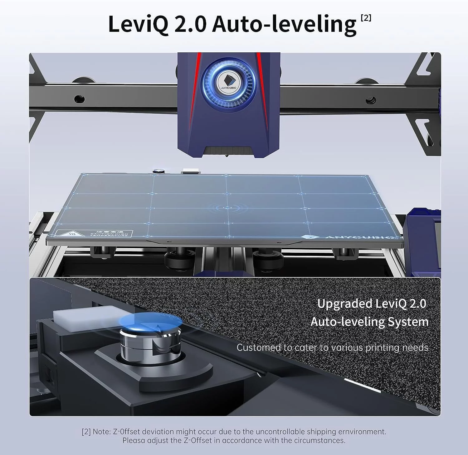 ANYCUBIC Kobra 2 Neo 3D Printer, Upgraded 250mm/s Faster Printing Speed and ANYCUBIC 2KG PLA 3D Printer Filament(Color Random)