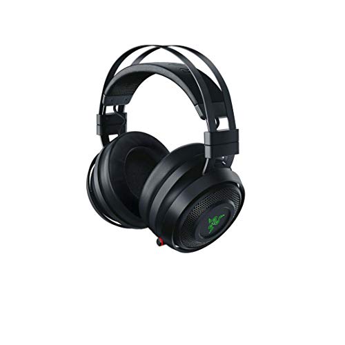 Razer Nari Wireless 7.1 Surround Sound Gaming Headset: THX Audio, Auto-Adjust Headband & Swivel Cups, Chroma RGB, Retractable Mic, For PC, PS4, PS5, Black