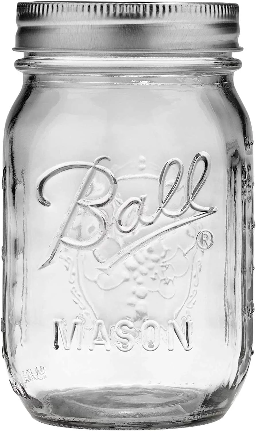 Ball Regular Mouth Pint 16-oz Mason Jar with Lids and Bands Pack of 24