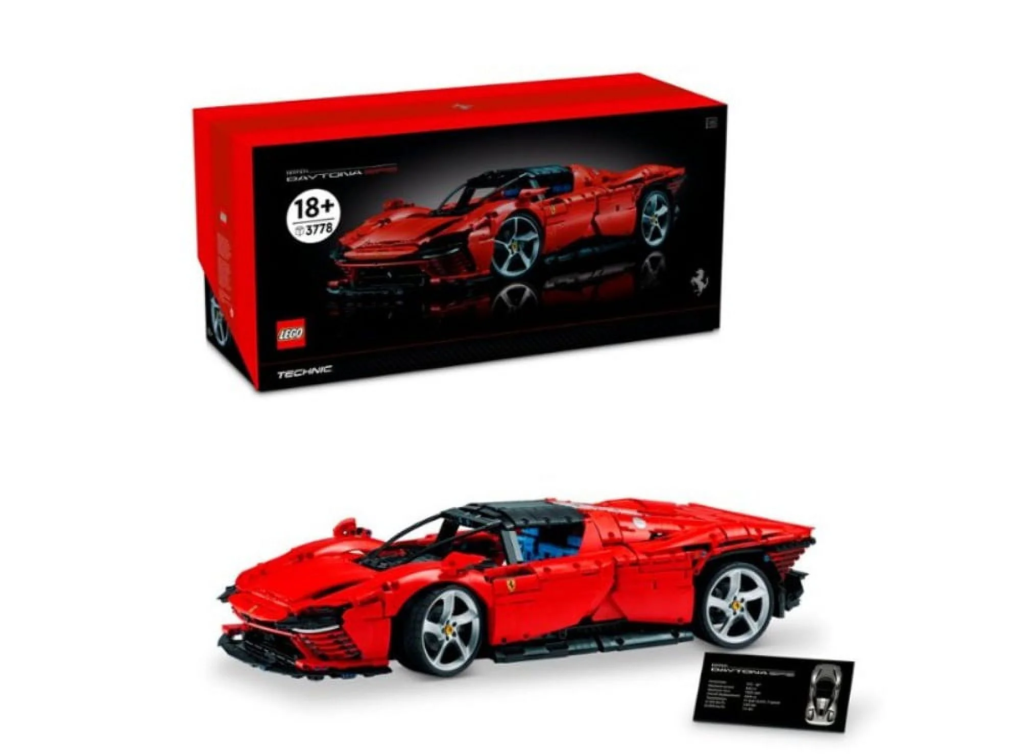 LEGO Technic Ferrari Daytona SP3 42143, Race Car Model Building Kit, 1:8 Scale Advanced Collectible Set for Adults, Gift for Car Lover