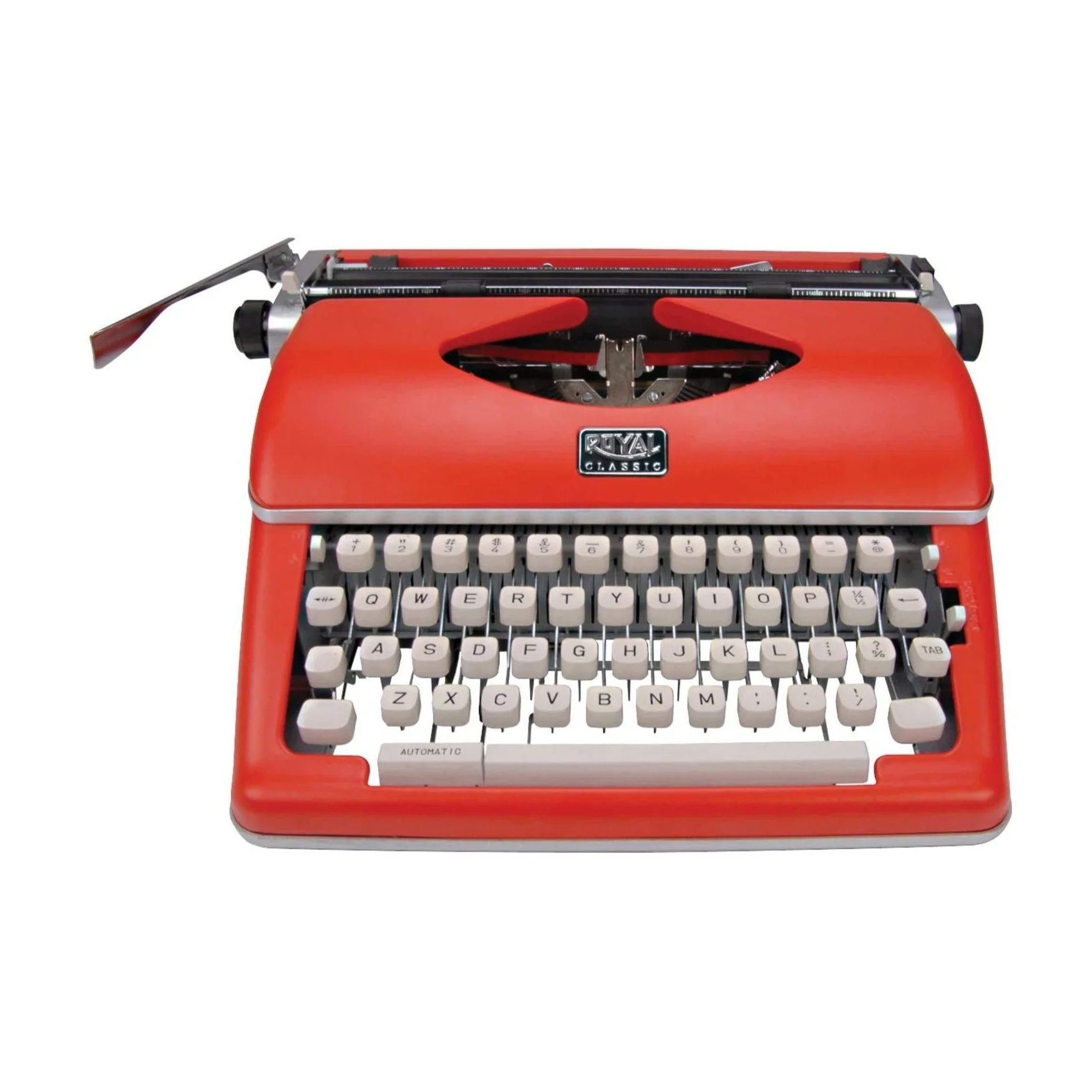 Royal Classic Retro Manual Typewriter (Red) with Extra Ribbons