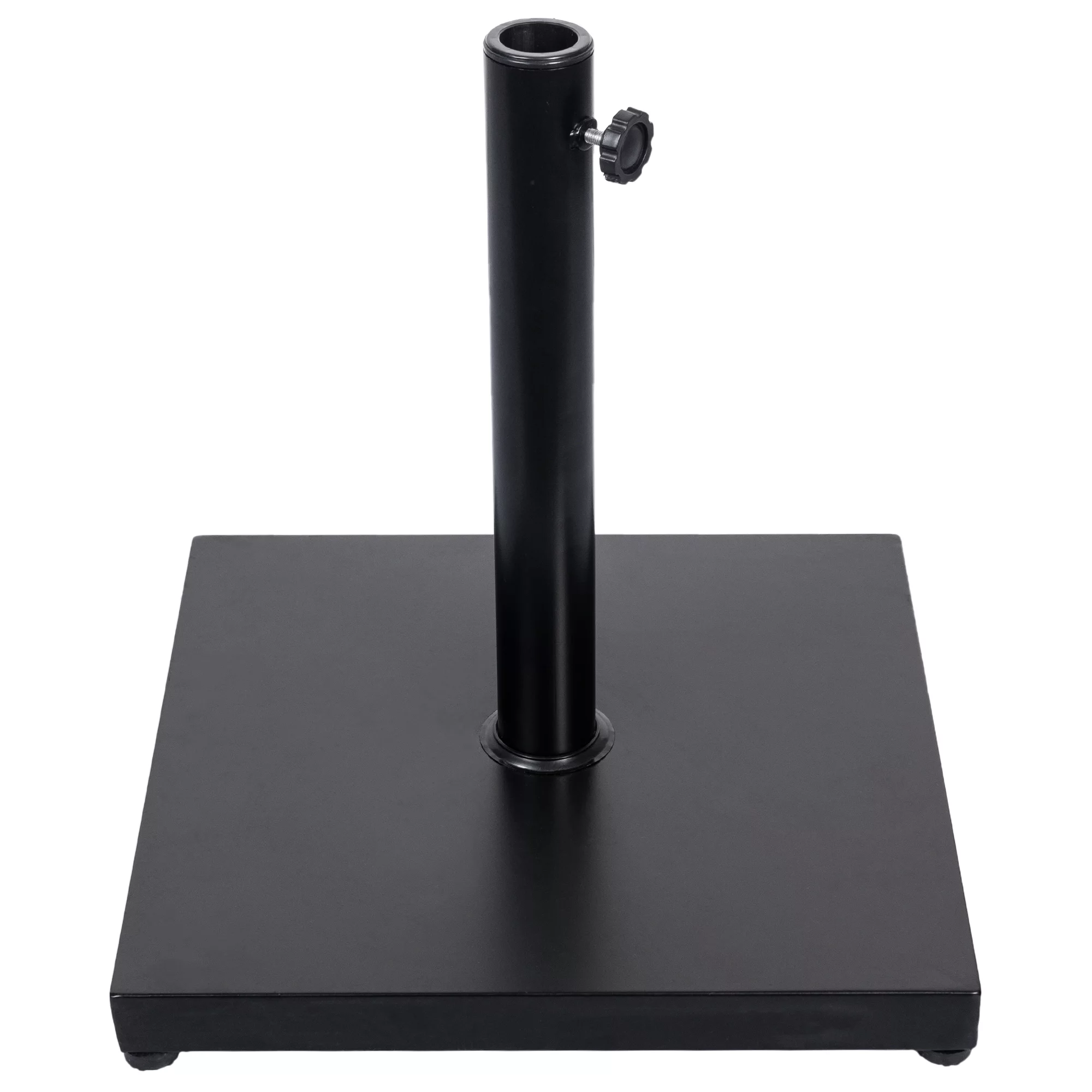 Prime Garden Patio Umbrella Base 42lbs Waterproof Square Umbrella Stand,Black