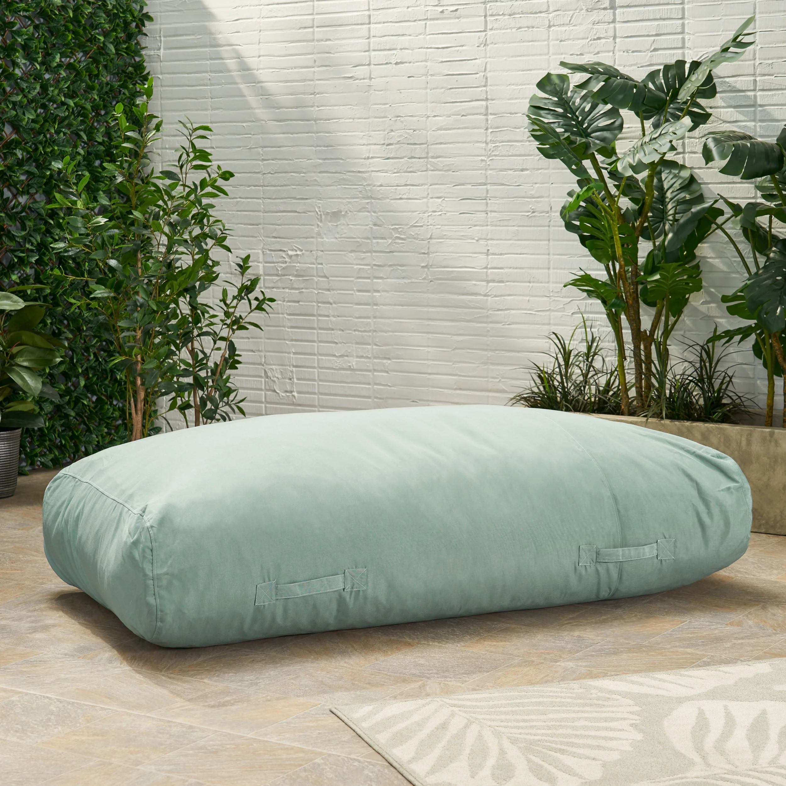 Noble House Cecelia Bean Bag Chair, Teal