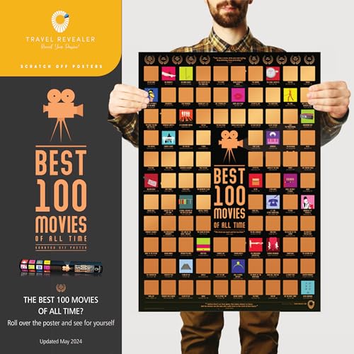 Travel Revealer 100 Movie Scratch Off Poster 2024 Selected IMDb Top 100 Movies Scratch Off Poster 17