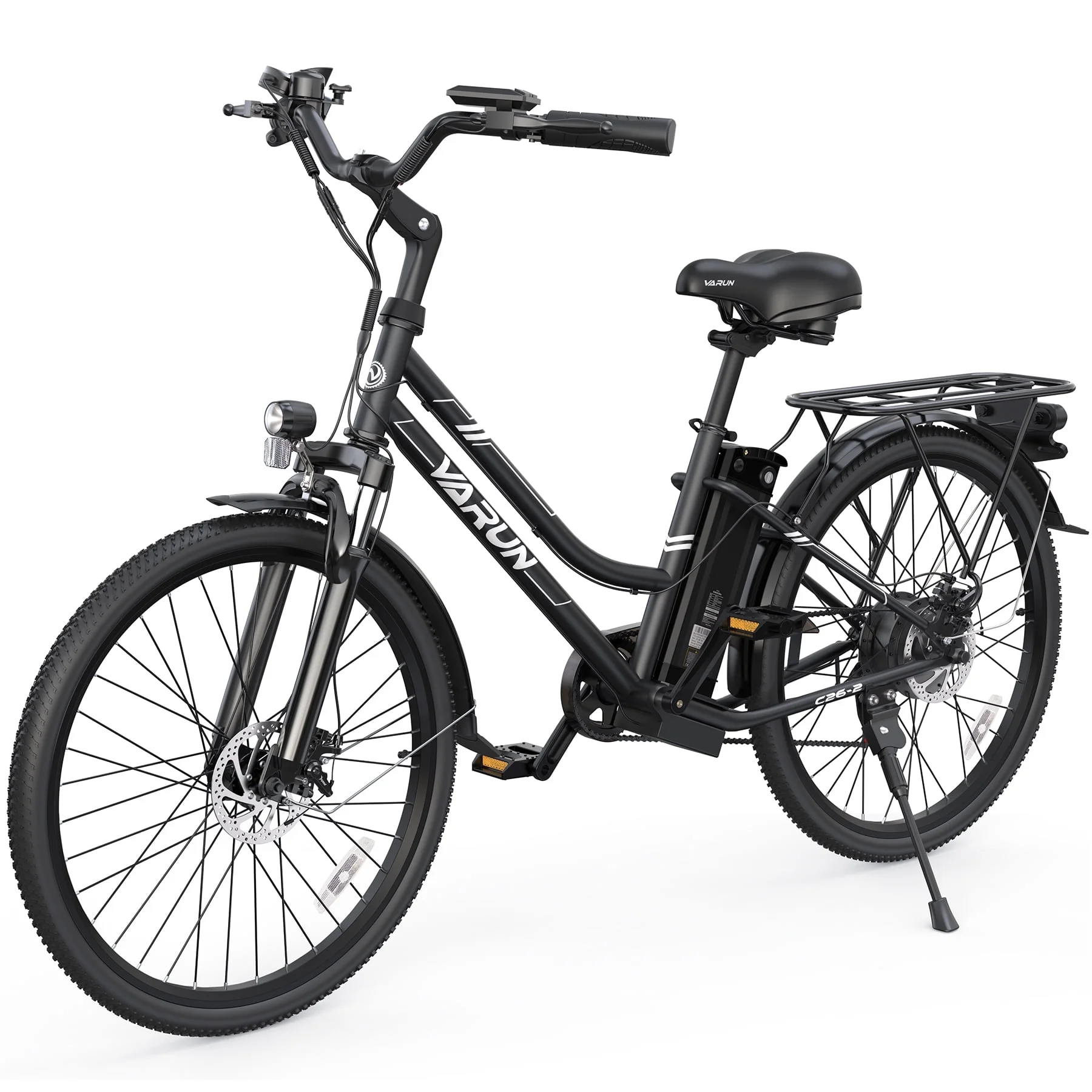 VARUN Fashion 26 -inch Electric Bike -500W Electric Bicycle, With a Range of 40 Miles, Removable Battery, 7 Speed, Maximum Speed of 19.9MPH, Suitable For Commuting Commute