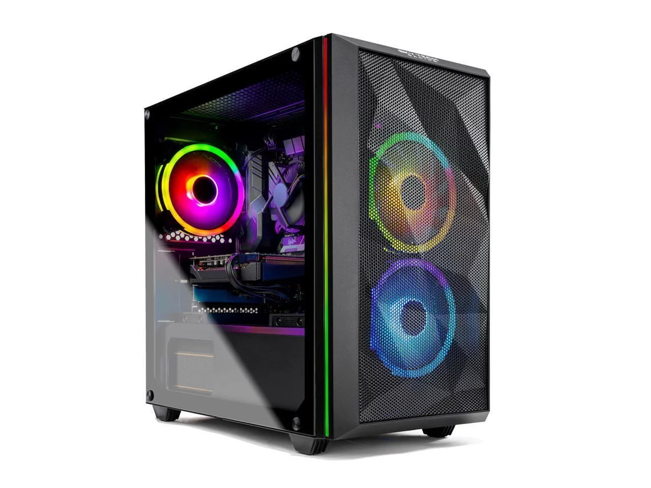 Skytech Chronos Mini Gaming PC Desktop – Intel Core i3 10100F 3.6 GHz, GTX 1650, 500GB SSD, 16G DDR4 3200, 600W Gold PSU, AC Wi-Fi, Windows 10 Home 64-bit