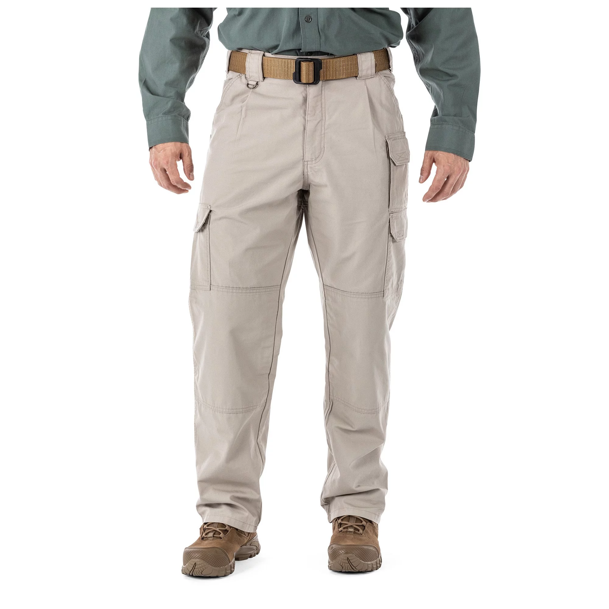 5.11 Work Gear Men's Active Work Pants, Superior Fit, Double Reinforced, 100% Cotton, Khaki, 28W x 30L, Style 74251