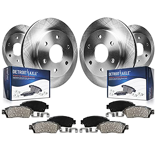Detroit Axle - Brake Kit for Chevy Traverse Buick Enclave GMC Acadia Limited Saturn Outlook Front Rear Disc Brake Rotors Ceramic Brakes Pads Replacement: 12.80