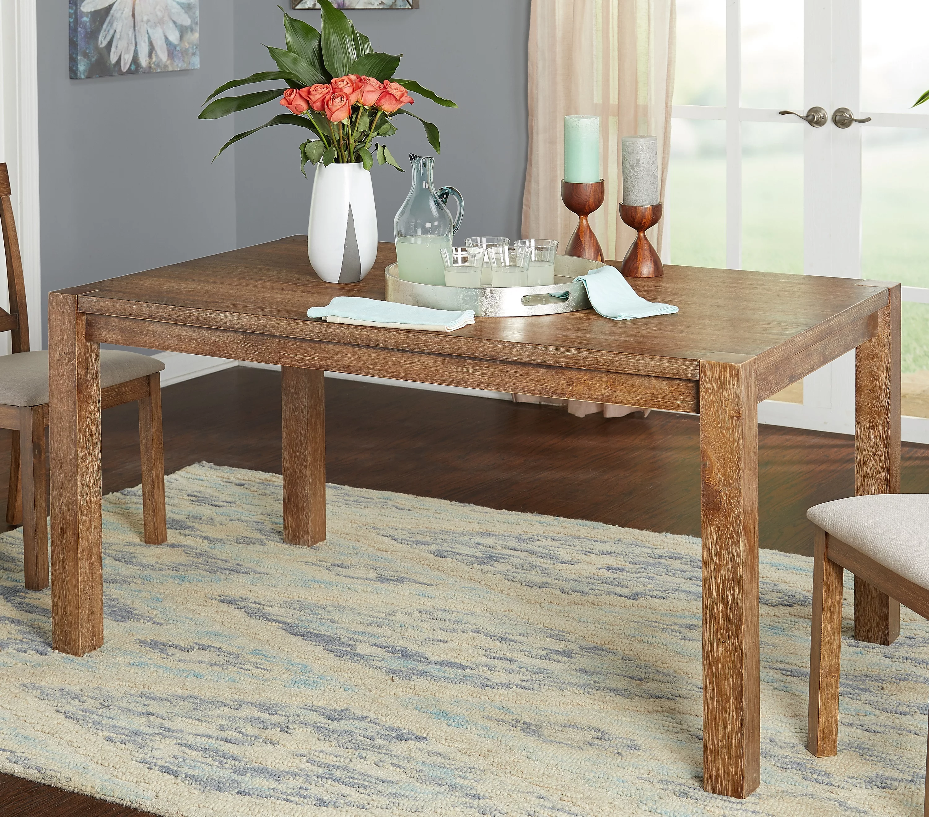 Verdon 6-Piece Dining Set with Bench
