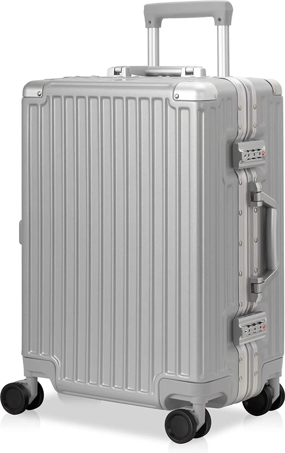CoolHut Carry On Luggage Aluminium Frame Suitcase Hard Shell TSA Lock No Zipper 20In