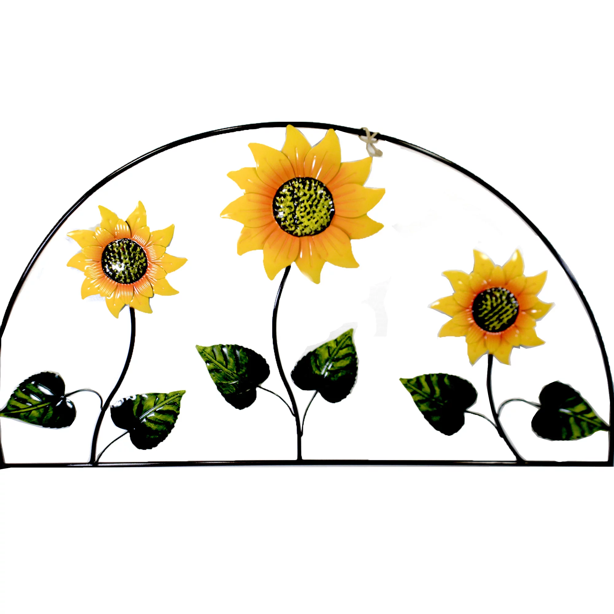Home & Garden Sunflower Trellis Poke Metal Yard Decor Stake Summer 31835624