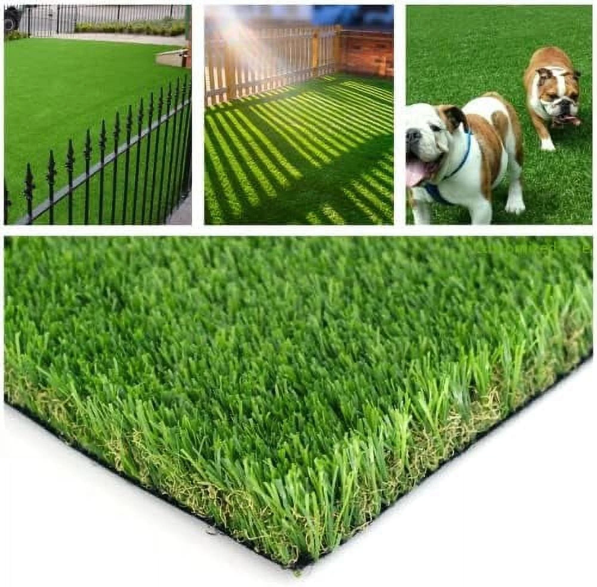 Petgrow Customized Sizes Artificial Grass Turf 12FTX26FT - Indoor Outdoor Garden Lawn Landscape Balcony Synthetic Turf Mat - Thick Fake Grass Pet Pad