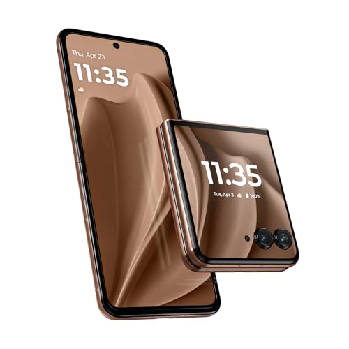 Motorola Razr+ 2025 | Unlocked | Made for US 12/256GB | 50MP Camera | Pantone Mocha Mousse