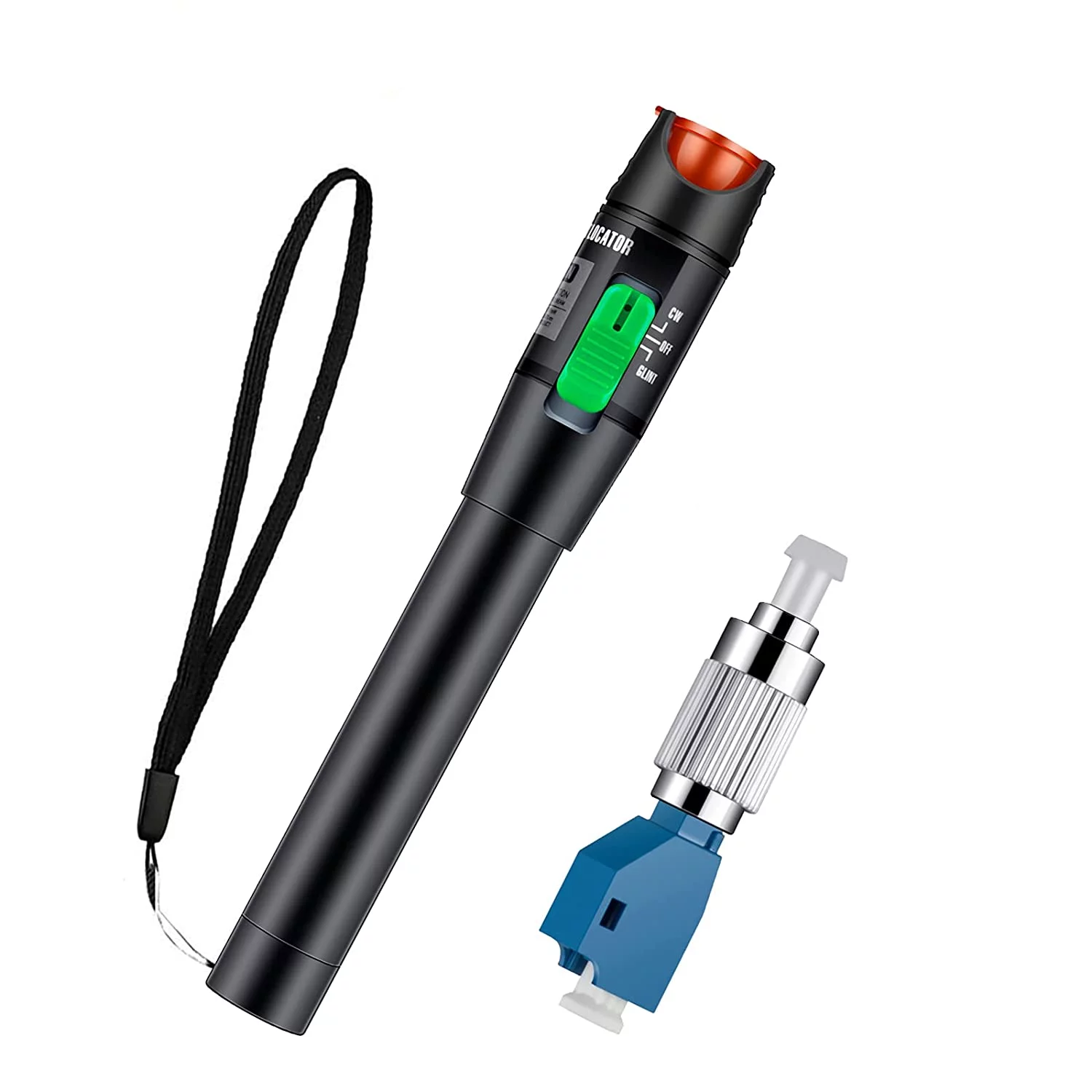 30mW 30KM Visual Fault Locator, MSDADA Red Light Fiber Optic Cable Tester Meter, Cable Test Equipment Fit for 2.5 mm Universal Connector, for CATV Telecommunications Engineering Maintenance