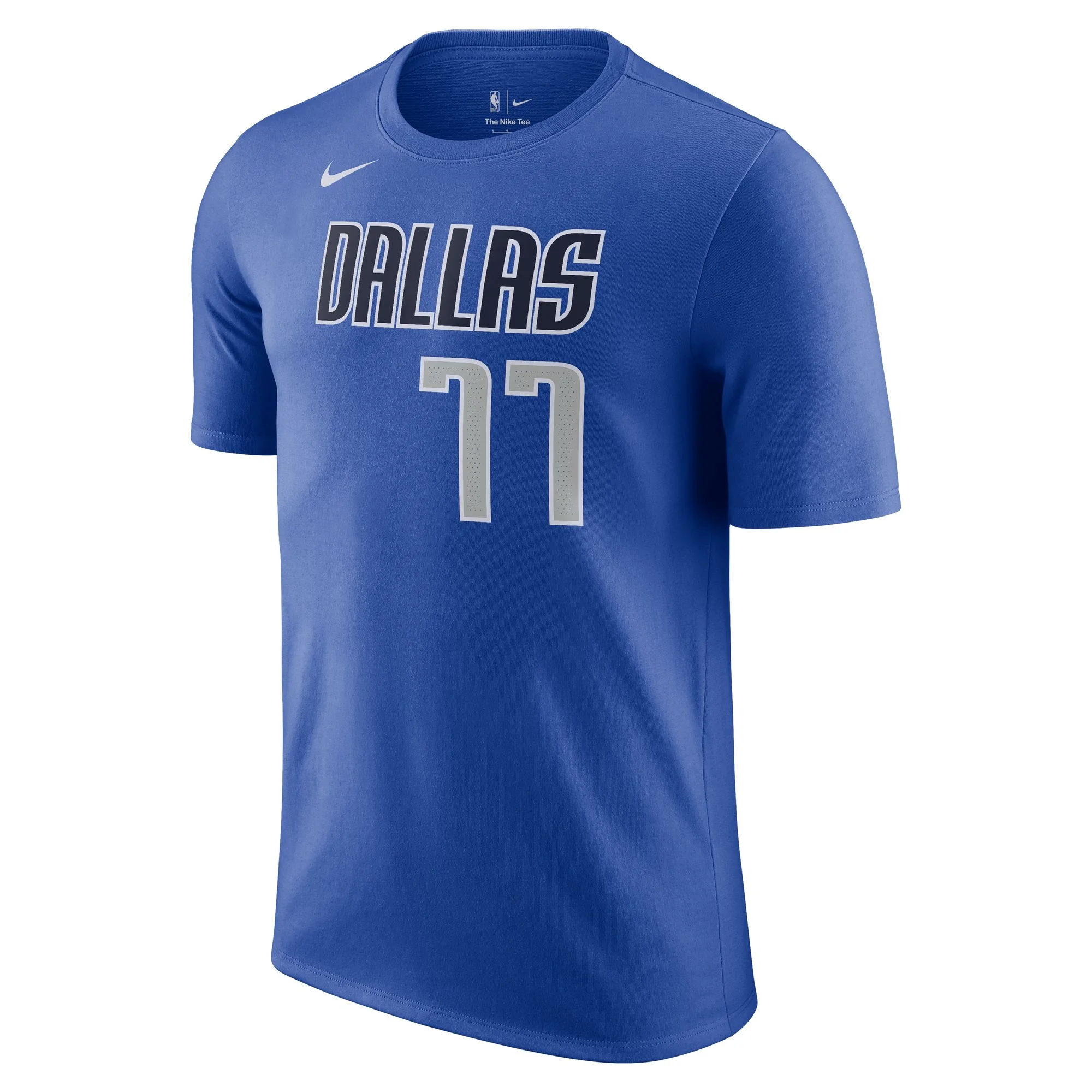 Men's Nike Luka Don-i- Blue Dallas Mavericks Icon 2022/23 Name & Number T-Shirt