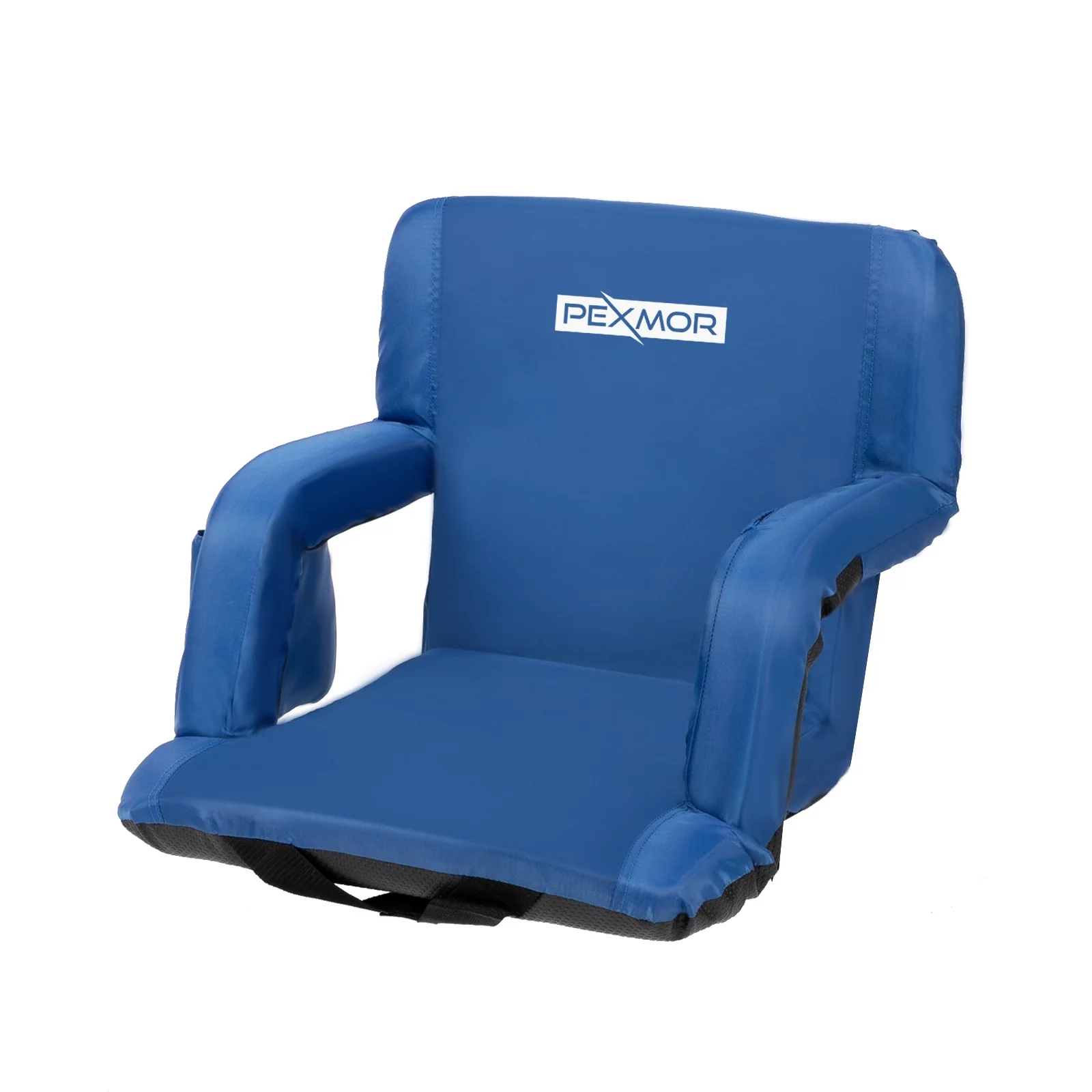 PEXMOR Stadium Seat for Bleachers with Back Support & Carrying Bag, Portable Reclining Cushion, Standard 21'' Width