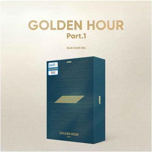 ATEEZ - GOLDEN HOUR : PART.1 (BLUE HOUR VER.) Walmart Exclusive K-Pop CD Box Set