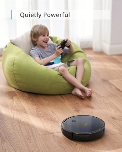 eufy Renewed BoostIQ RoboVac 11S MAX, Robot Vacuum Cleaner, Super-Thin, Powerful Suction, Quiet, Self-Charging Robotic Vacuum Cleaner, Cleans Hard Floors to Medium-Pile Carpets, Black