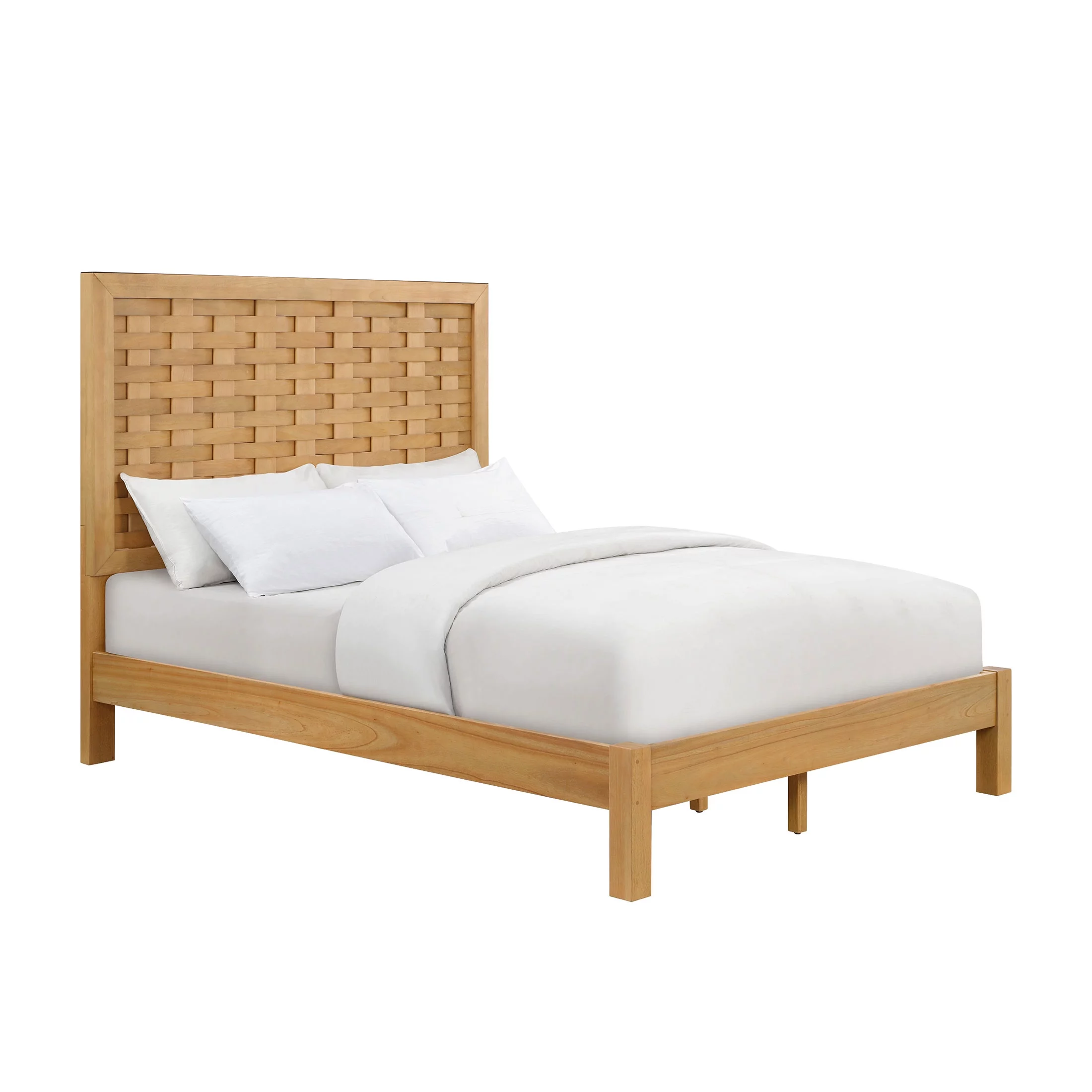 Better Homes & Gardens Bristol Queen Woven Bed, Natural Oak finish, by Dave & Jenny Marrs