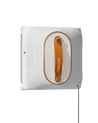 Window Cleaning Robot, Window Cleaner Robot with Dual Water Spray 6000Pa Suction Power Automatic Cleaning for High-Rise Windows and Glass Doors (4 Cleaning Modes)