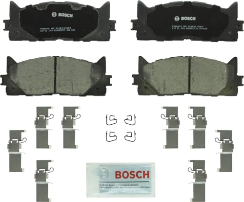 BOSCH BC1293 QuietCast Premium Ceramic Disc Brake Pad Set - Compatible with Select Lexus ES300h, ES350; Toyota Avalon, Camry; FRONT