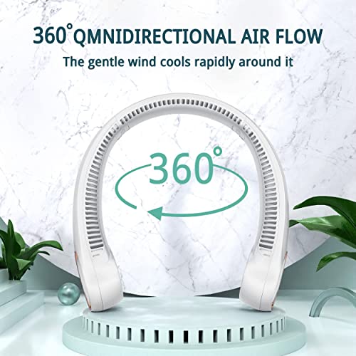 TUNISE Portable Neck Fan, Rechargeable Bladeless Neck Fan