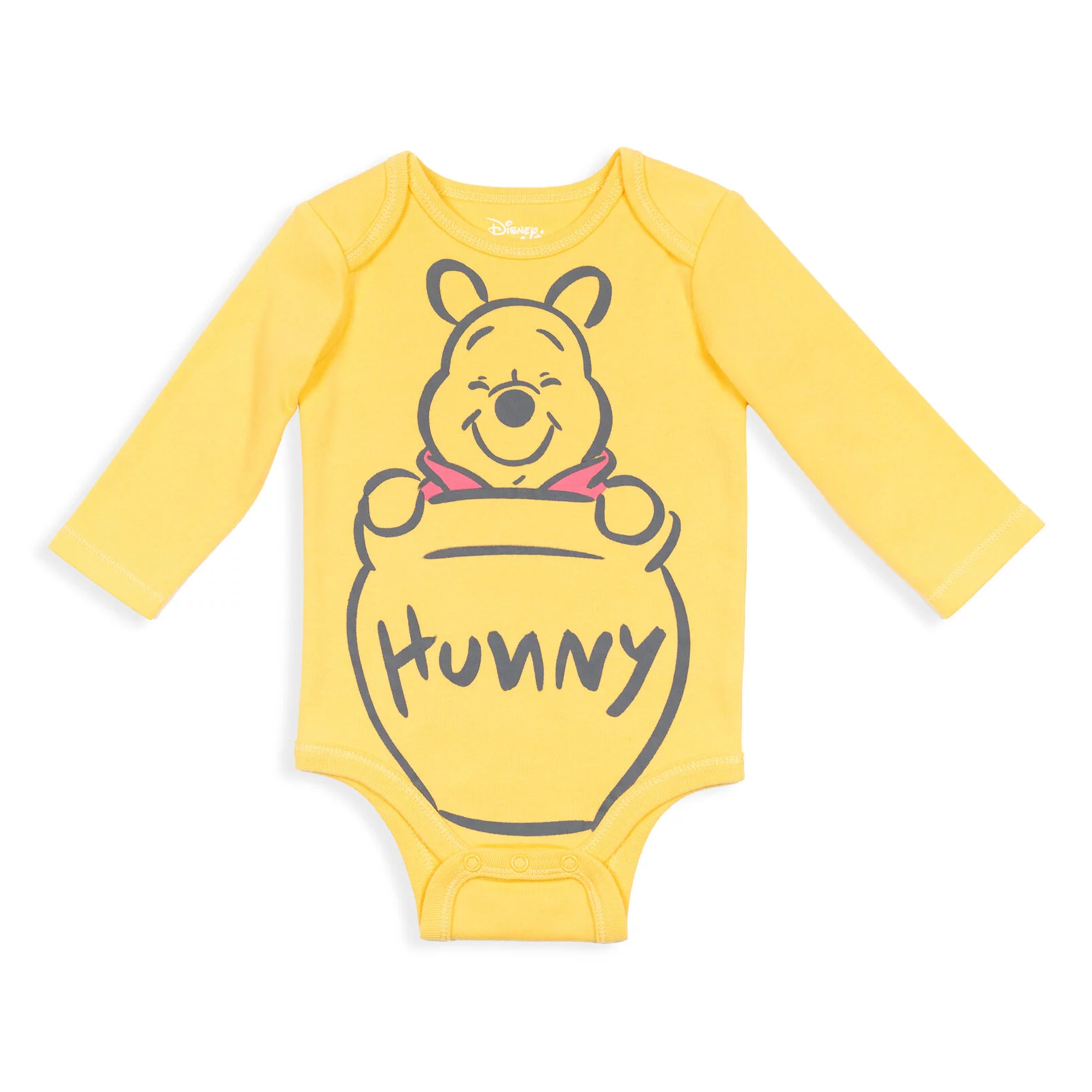 Disney Winnie the Pooh Infant Baby Boys 5 Pack Long Sleeve Bodysuits Multicolored 12 Months