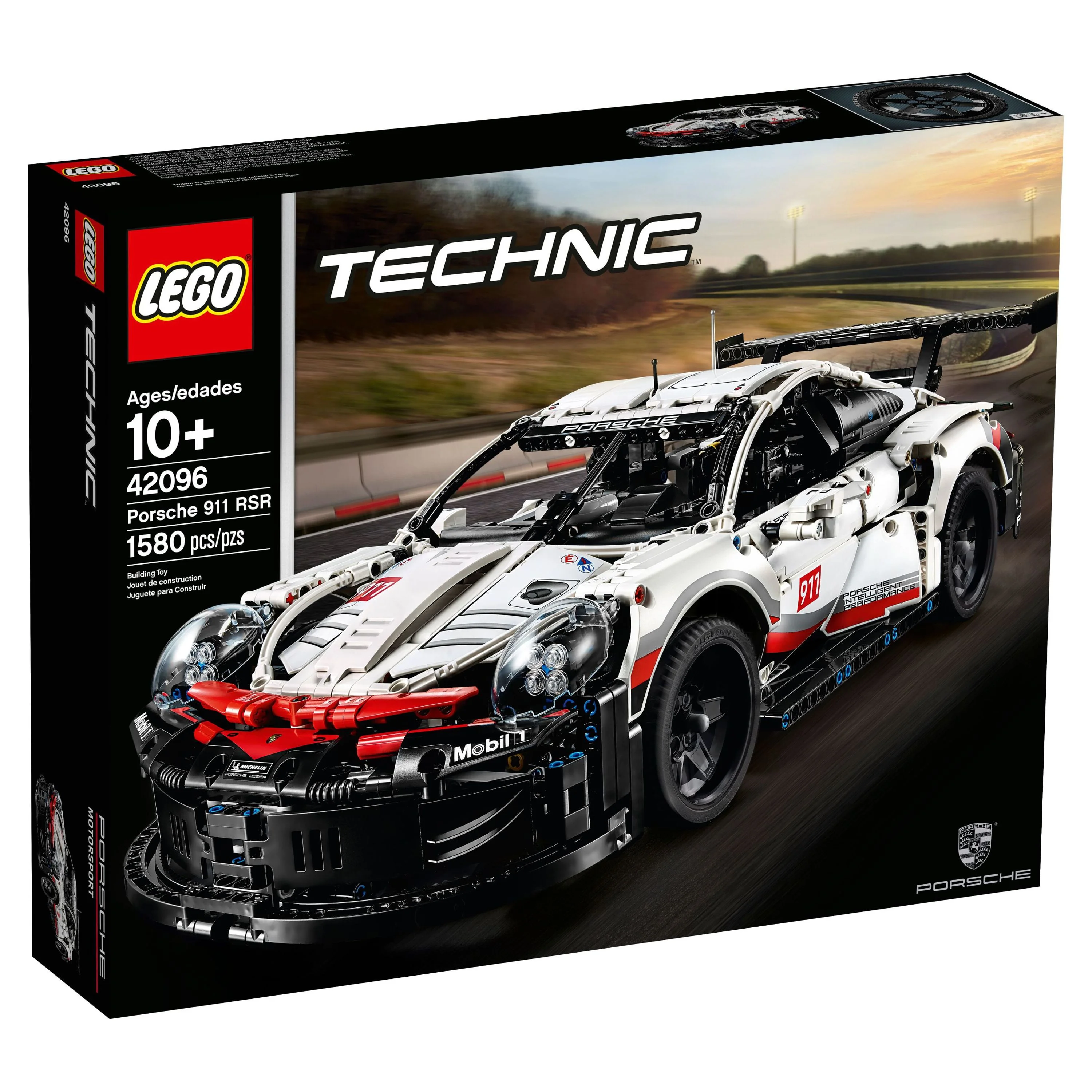 LEGO Technic Porsche 911 RSR Race Car Model Building Kit 42096, Advanced Replica, Exclusive Collectible Set, Gift for Kids, Boys & Girls