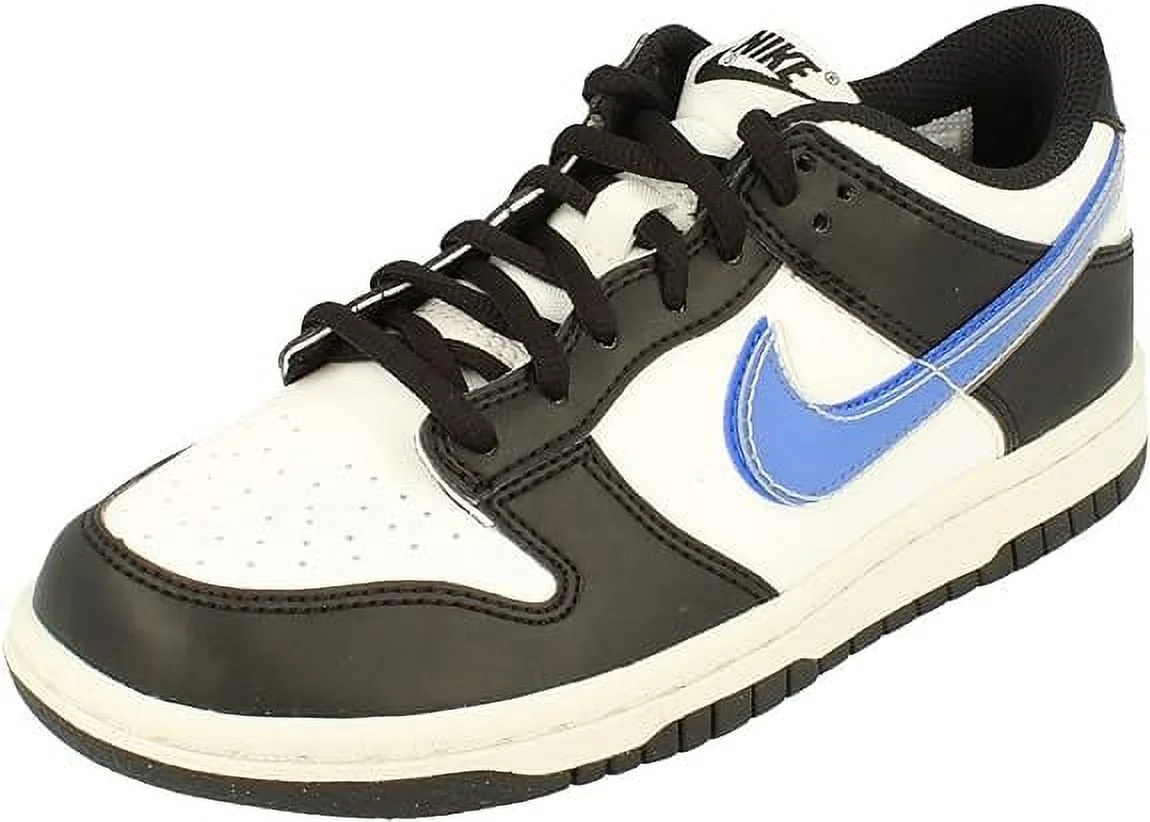 Big Kid's Nike Dunk Low NN Black/Black-Hyper Royal (FD0689 001) - 5