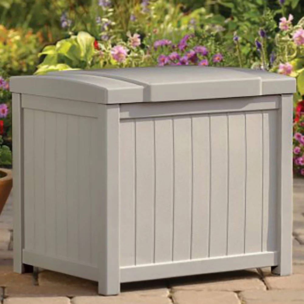 Suncast 22 Gallon Storage Deck Box, Light Taupe, SS900