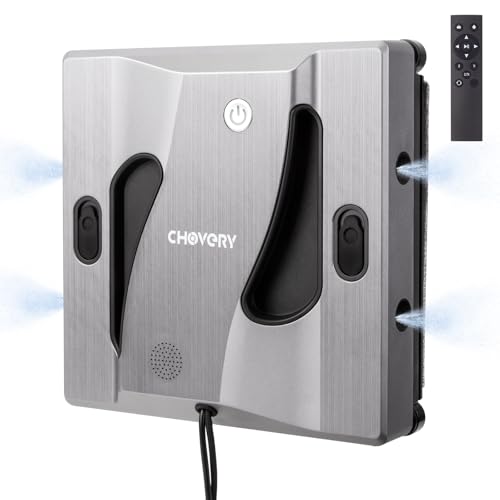 CL4 Window Cleaner Robot with 4 Spray Nozzles 6000Pa Window Cleaning Washer Robot with 5.0 Al Intelligent Navigation 65dB Low Noise Glass Cleaning Robot for Framed/Frameless Surface