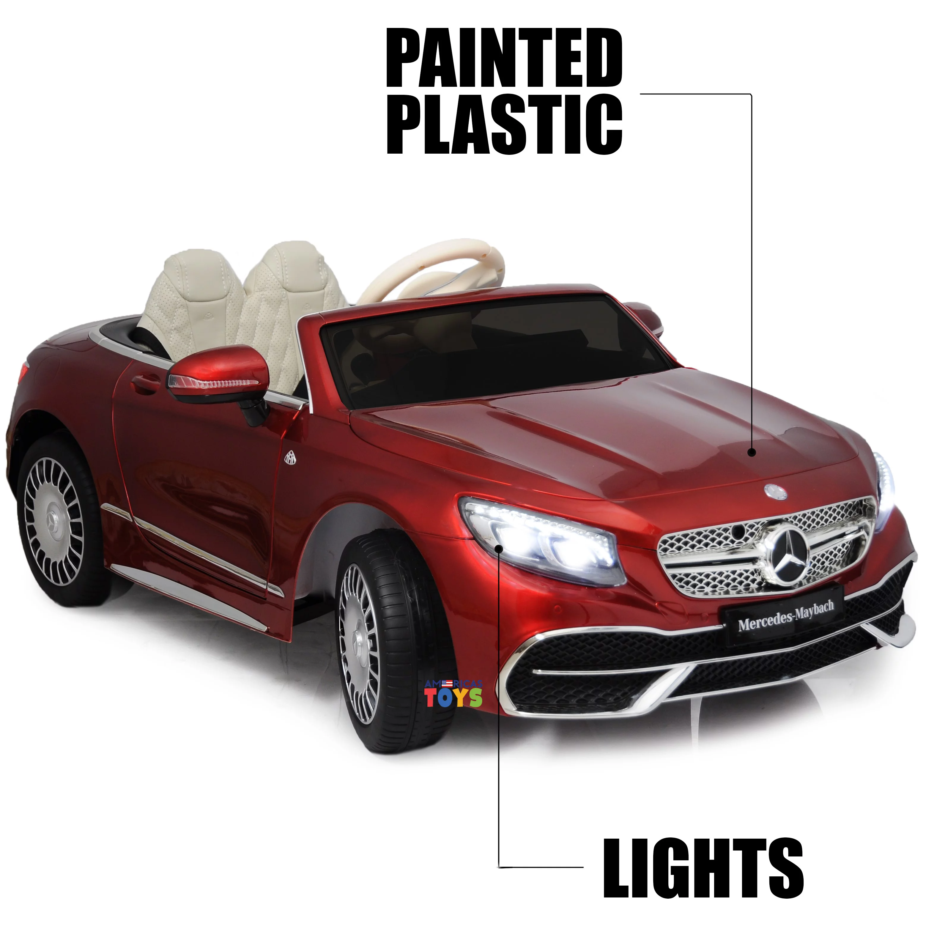 Mercedes Maybach 12V Powered Ride on Car for Kids with Remote Control