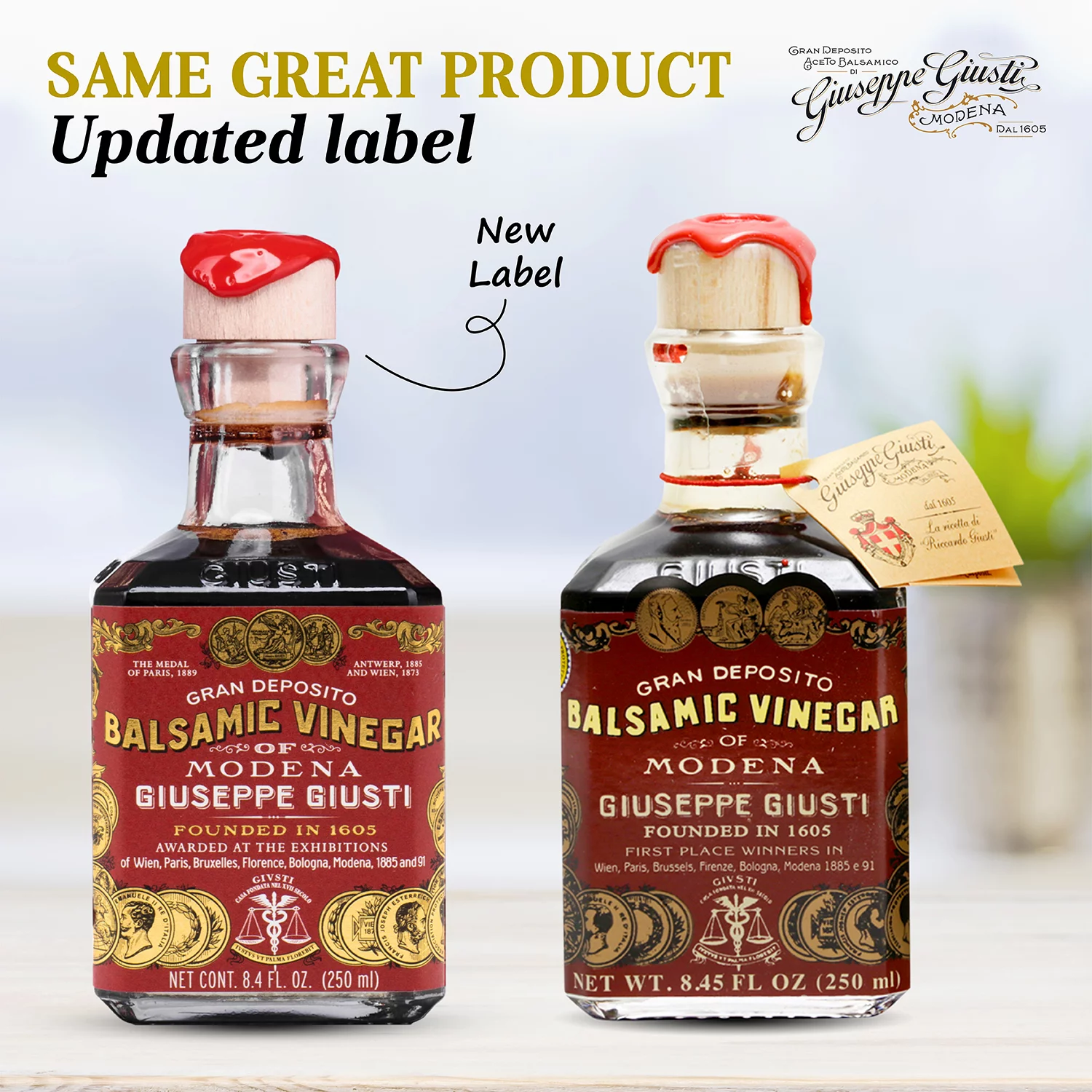 Giuseppe Giusti - Gran Deposito Aceto Balsamico Italian Balsamic Wine Vinegar