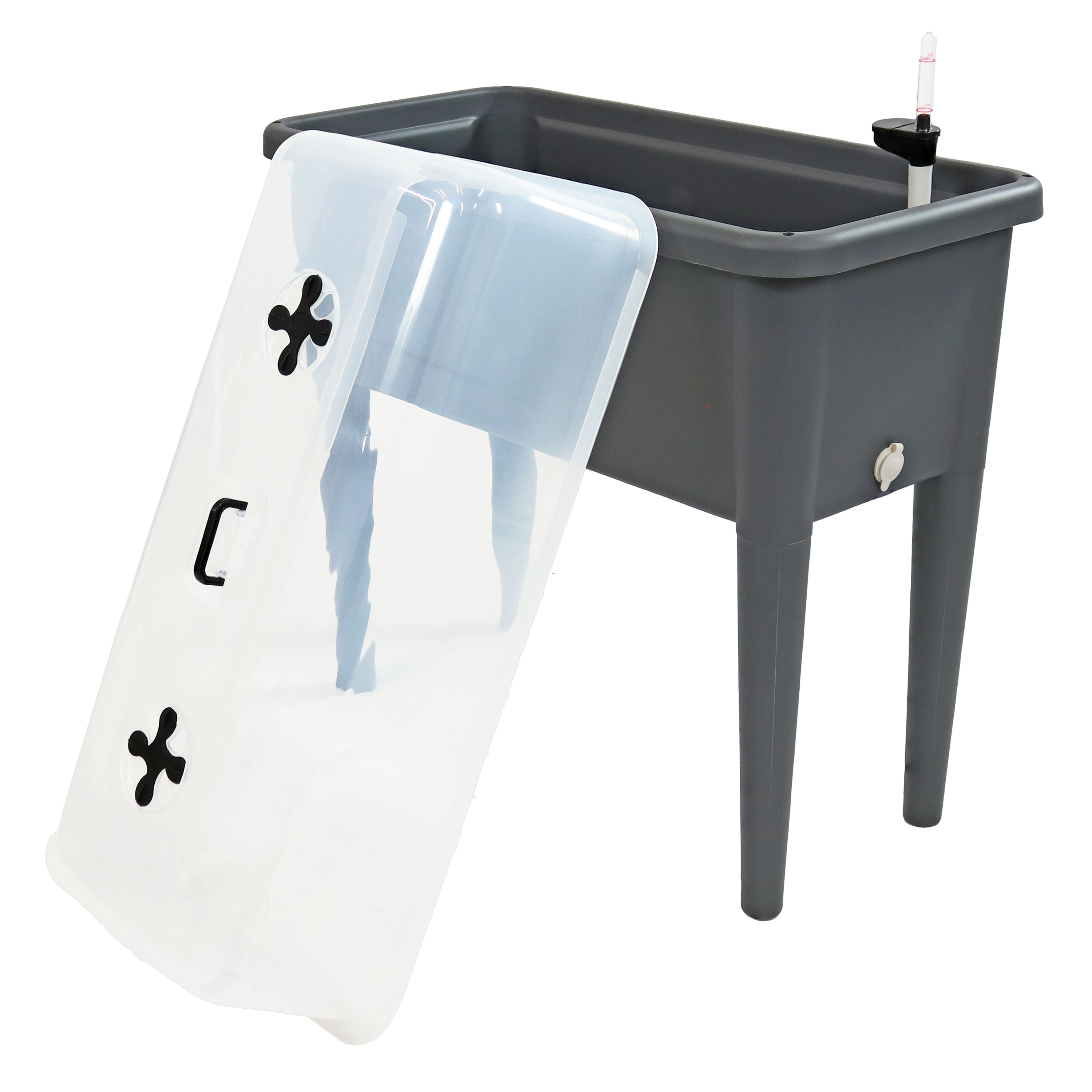 Sunnydaze Self-Watering Raised Garden Bed with Cover - 33