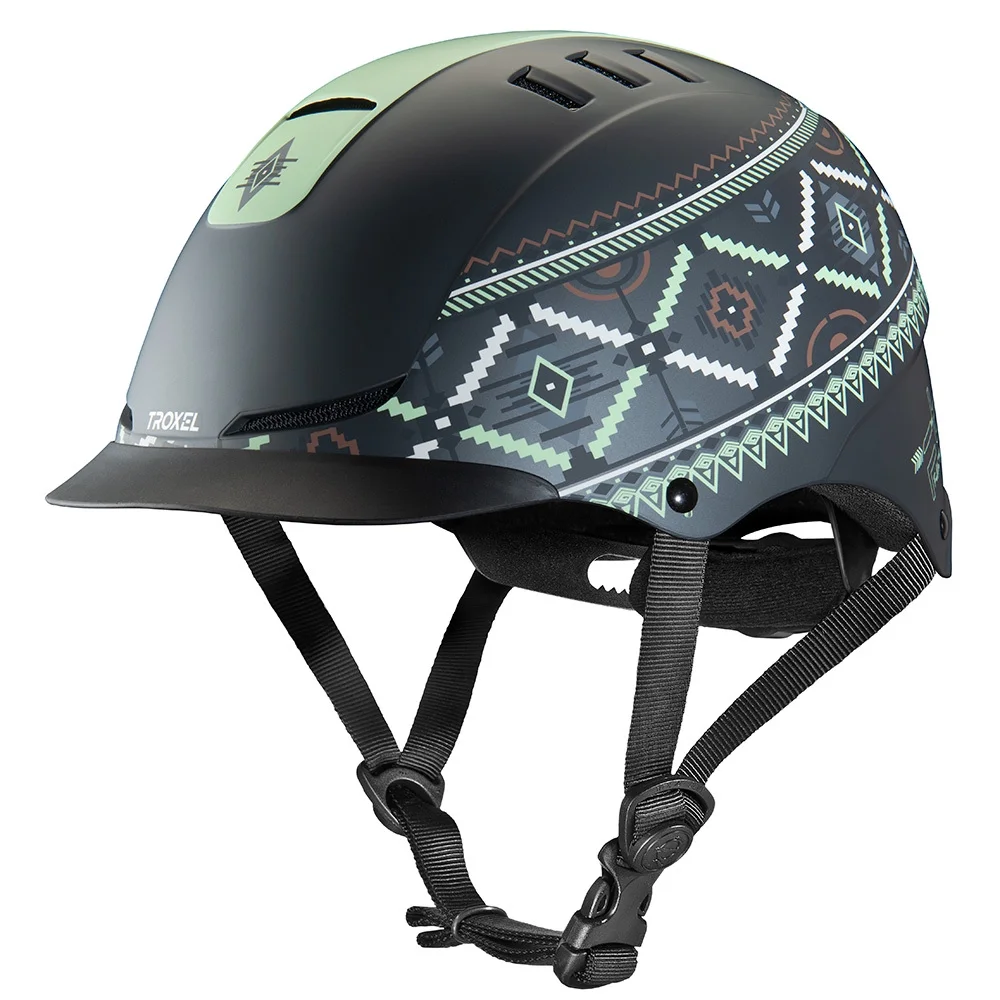 Troxel Performance Headgear Tribal FTX Helmet Green/Black XS