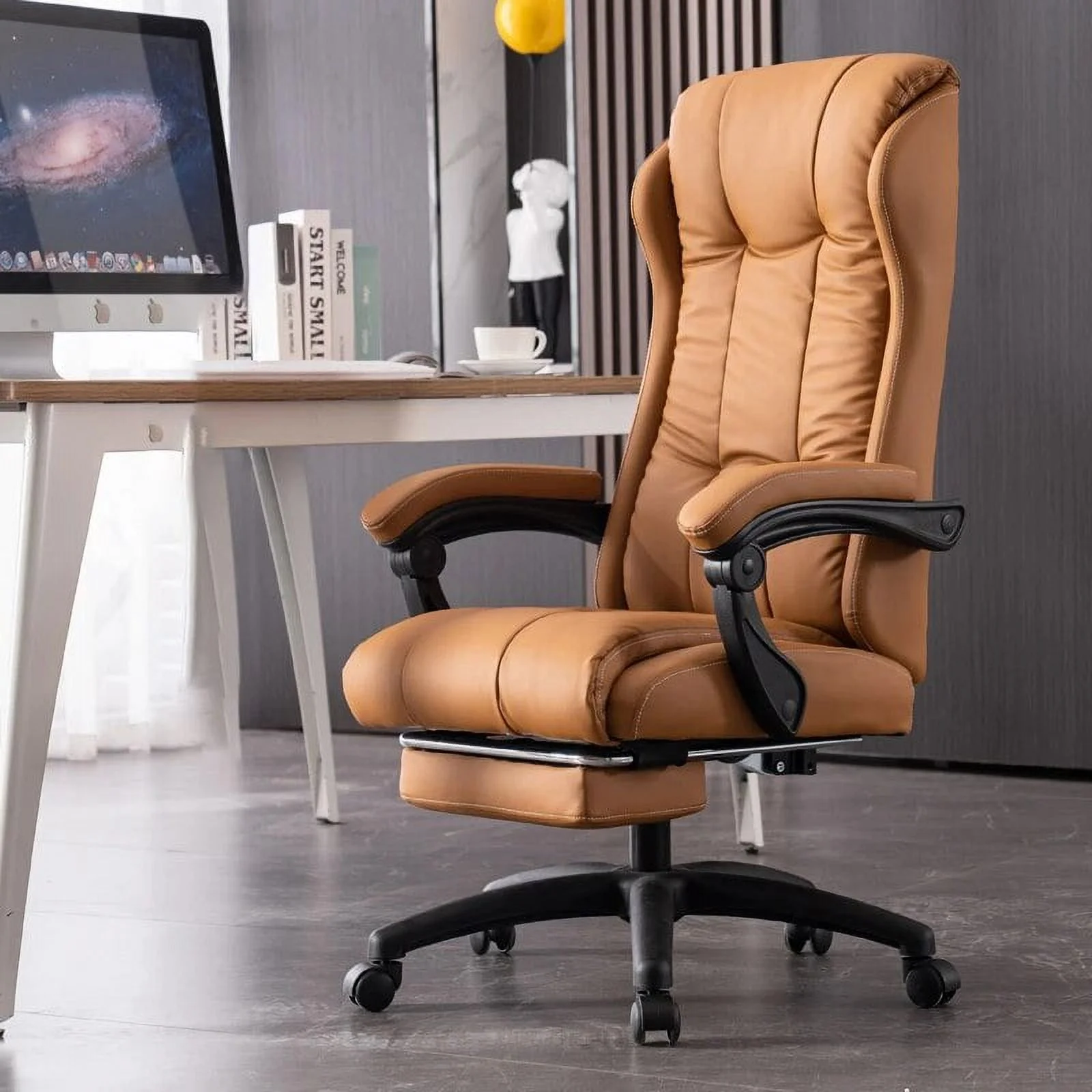Nordic Computer Leisure Desk Chair Accent Kitchen Luxury Accent Leather Chair Accent Modern Chaise De Bureau Balcony Furniture