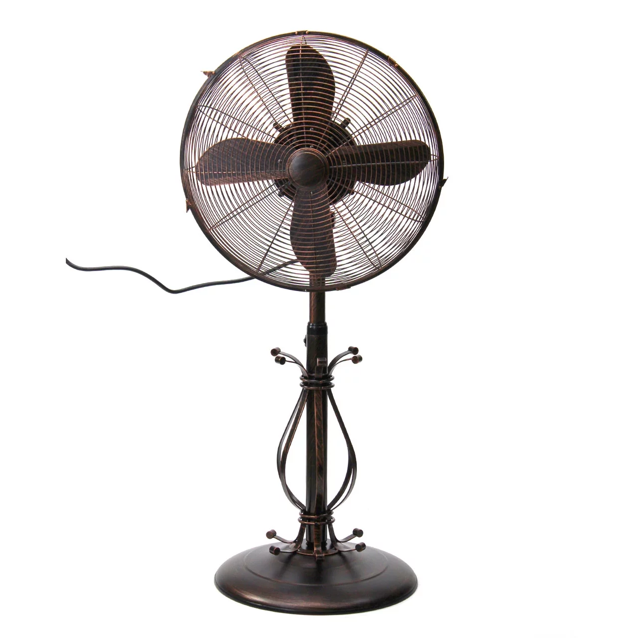 DecoBREEZE DBF1080 Adjustable Oscillating Outdoor Pedestal Fan Prestigious Brown
