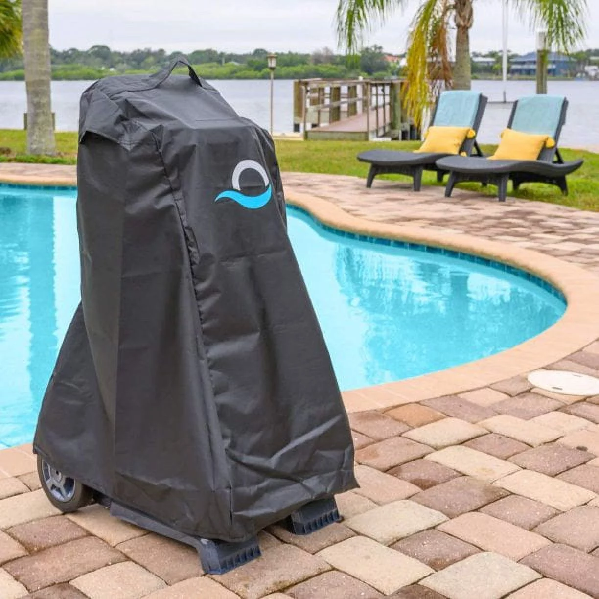 Dolphin Triton PS w/ Powerstream Inground Robotic Pool Cleaner Upgraded Swivel with Caddy & Cover